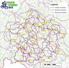 Mapa soutěžních cyklotras 