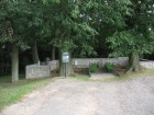 Nejmenší hřbitov v  v obci Hluboké